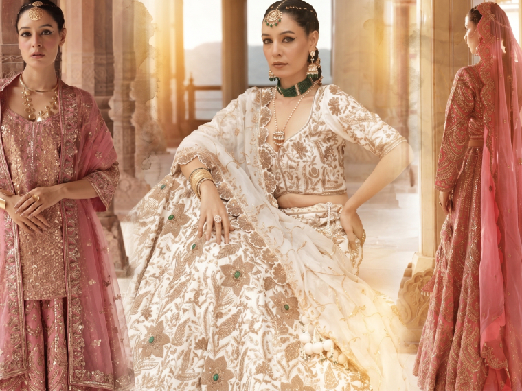 Traditional wear for women collection — designer lehengas, silk sarees, sharara and co-ord sets by Fateh Fashion, Jaipur